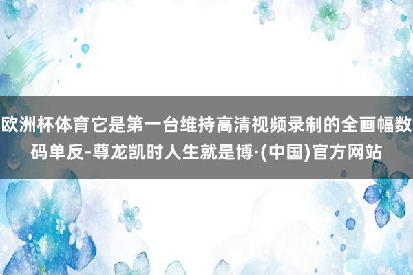 欧洲杯体育它是第一台维持高清视频录制的全画幅数码单反-尊龙凯时人生就是博·(中国)官方网站