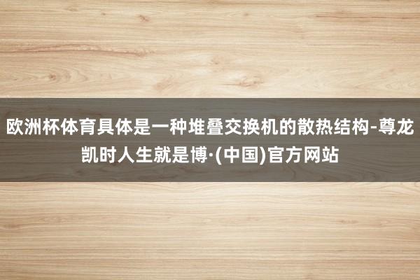 欧洲杯体育具体是一种堆叠交换机的散热结构-尊龙凯时人生就是博·(中国)官方网站