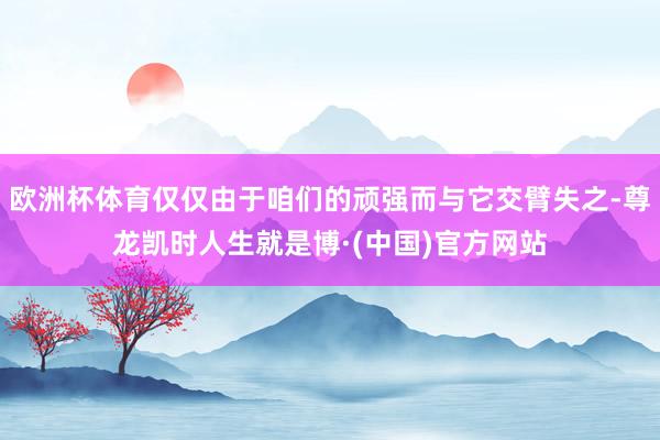 欧洲杯体育仅仅由于咱们的顽强而与它交臂失之-尊龙凯时人生就是博·(中国)官方网站