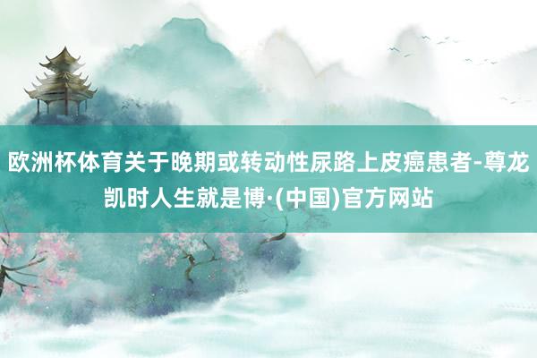 欧洲杯体育关于晚期或转动性尿路上皮癌患者-尊龙凯时人生就是博·(中国)官方网站