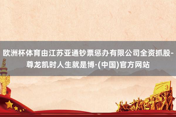 欧洲杯体育由江苏亚通钞票惩办有限公司全资抓股-尊龙凯时人生就是博·(中国)官方网站