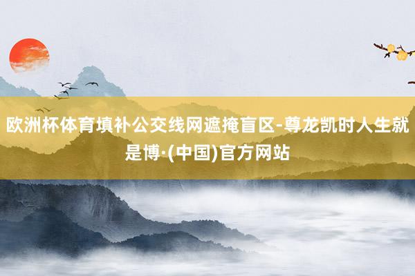 欧洲杯体育填补公交线网遮掩盲区-尊龙凯时人生就是博·(中国)官方网站